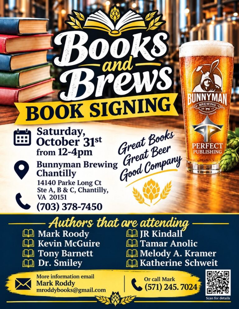 BOOKS AND BREWS – BOOK SIGNING